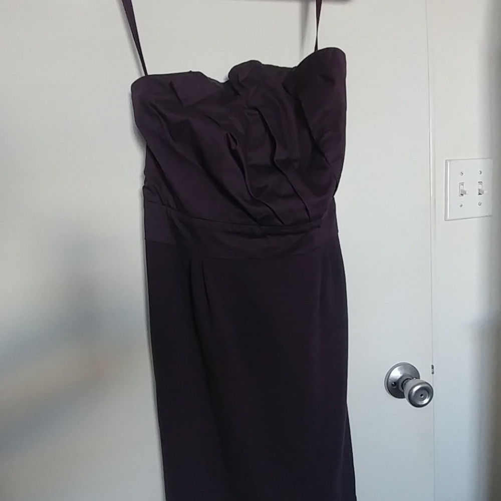 Plum Deletta Strapless Dress